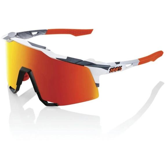 100% SPEEDCRAFT - Soft Tact Grey Camo - HiPER Red Multilayer Mirror Lens - Picture 1 of 7